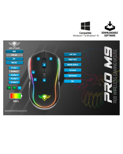 PRO-M9 RGB WIRELESS