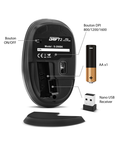 DRIFT2 Souris sans fil