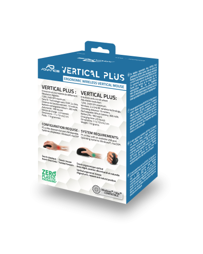 VERTICAL PLUS Souris sans fil RF 2.4 GHz