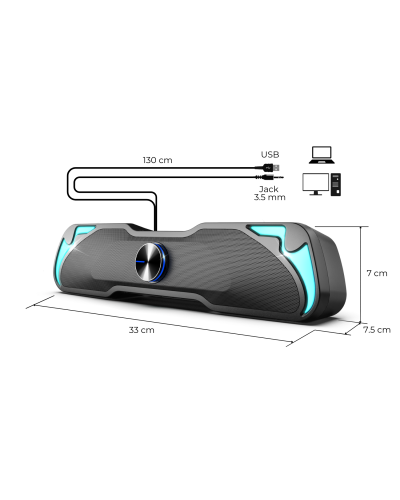 SOUNDPHONIC RGB 6W RMS BLUETOOTH
