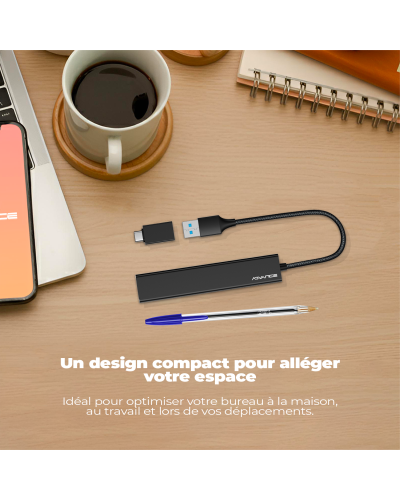 XPAND STARTER USB 3.0 / HUB 4 en 1
