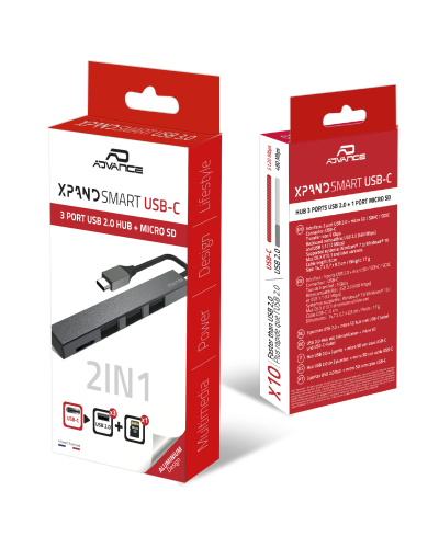 XPAND SMART USB-C / HUB 2 en 1