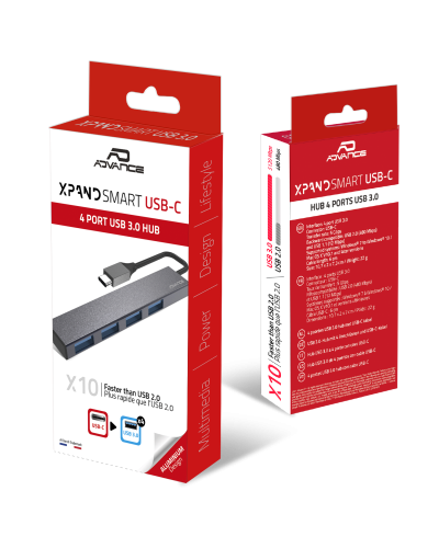 XPAND SMART USB-C / HUB 4 x USB 3.0