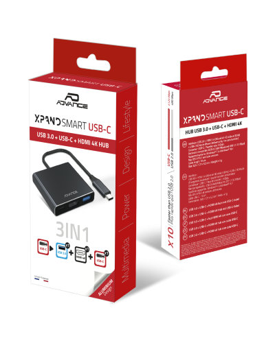 XPAND SMART USB-C / HUB 3 en 1