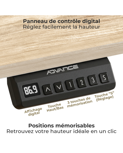 FLEXDESK LIGHT OAK 140