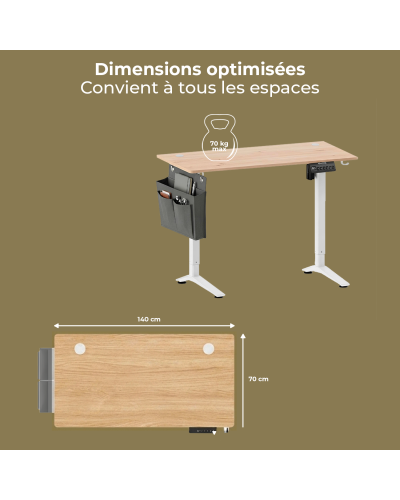 FLEXDESK LIGHT OAK 140