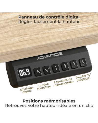 FLEXDESK LIGHT OAK 160