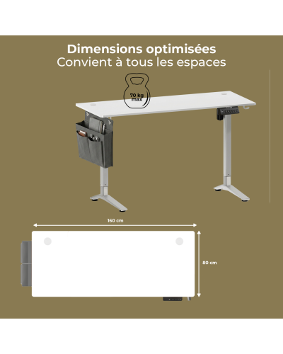 FLEXDESK LIGHT WIHTE 160
