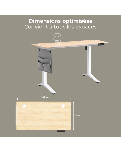 FLEXDESK LIGHT OAK 140