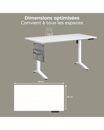 FLEXDESK WHITE 160